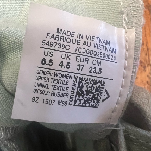 Converse High-Tops in Mint Green - Picture 5 of 5